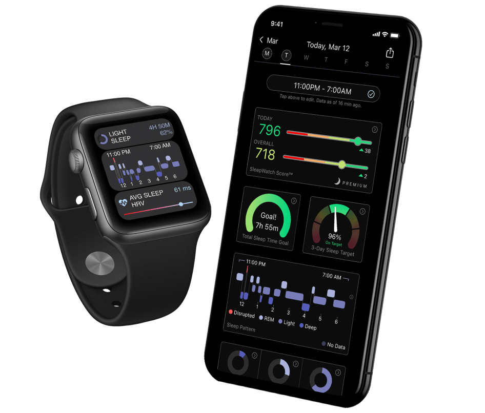 SleepWatch on Apple Watch and iPhone